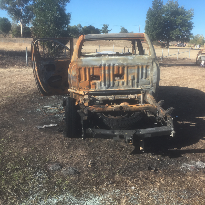 Illustration for article titled burn't out Toyota HiLux anyone?